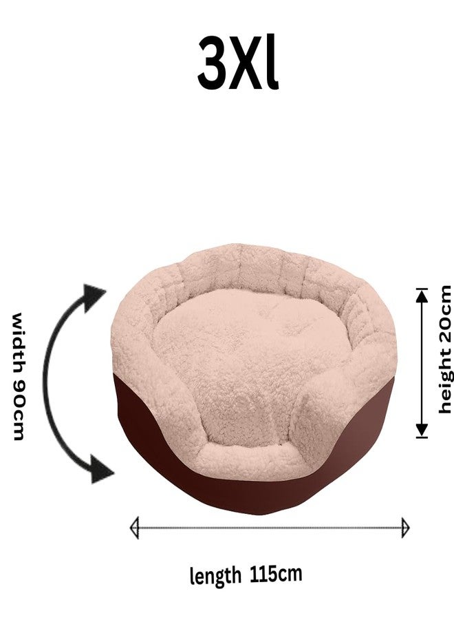 DRILLY Premium Fur XXXL Dog Bed for Extra Large Dogs Washable-Orthopedic Big Dog Beds | Big Breed | | Giant Human Dog Bed/ (3XL) - Image 4